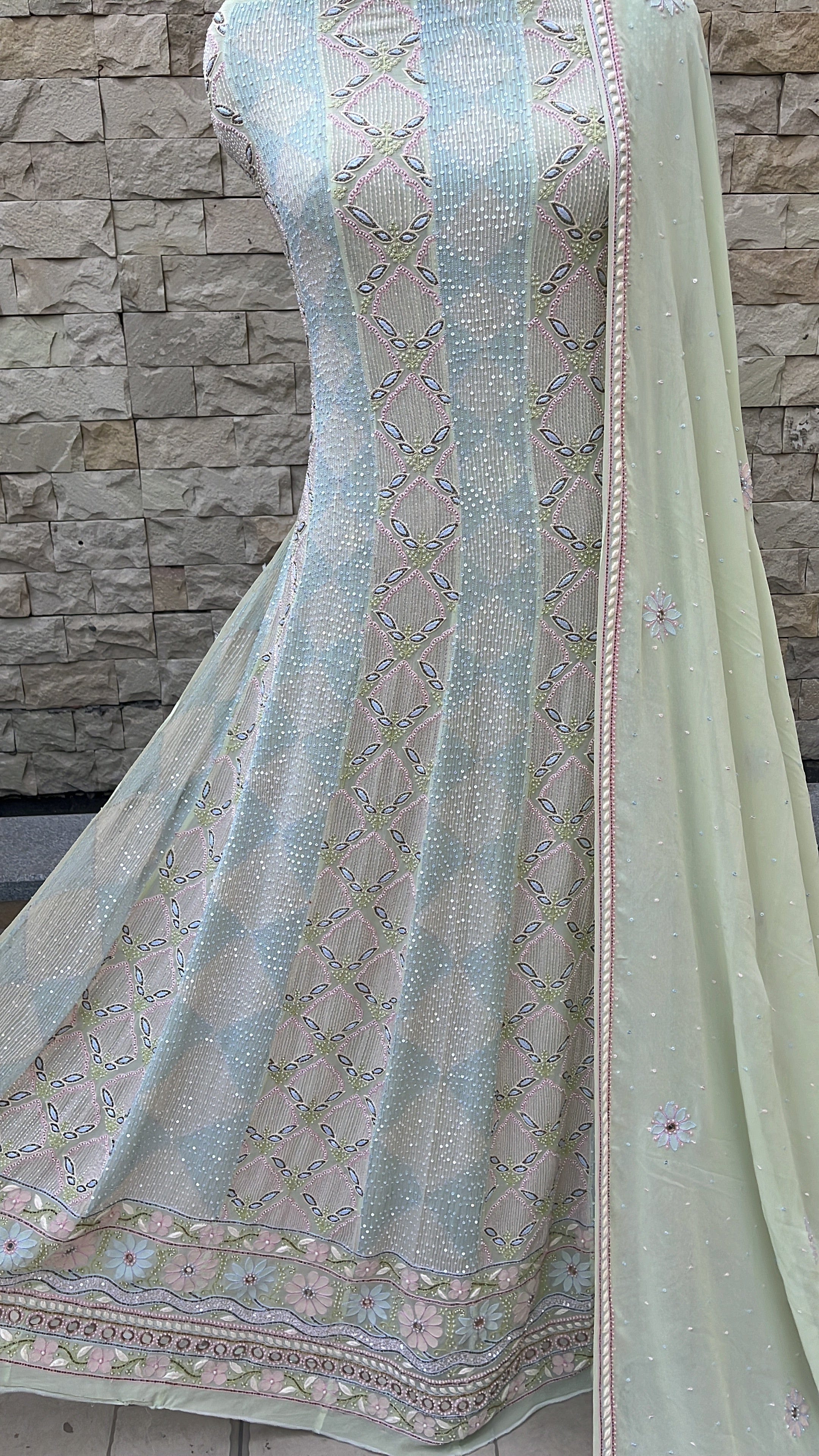 Anarkali Avadh Chikan