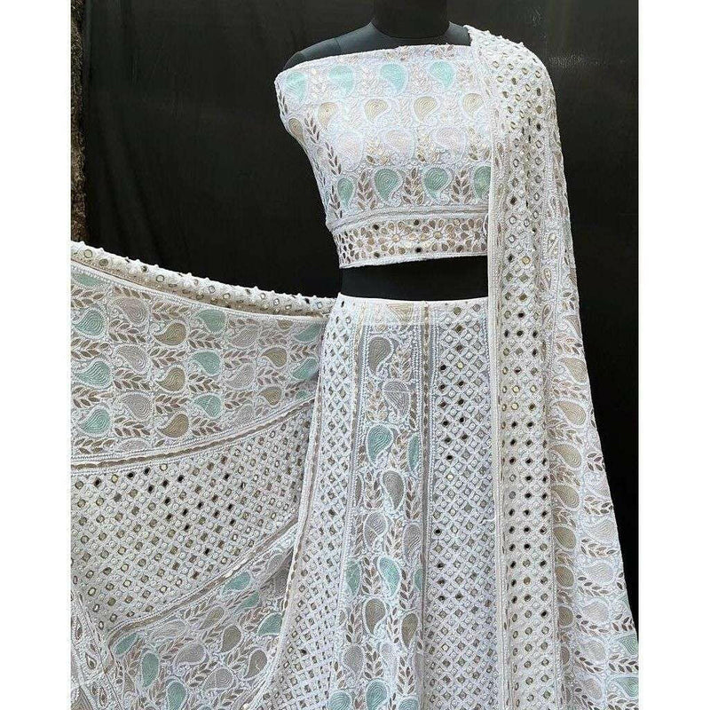 Pure Georgette Lehenga