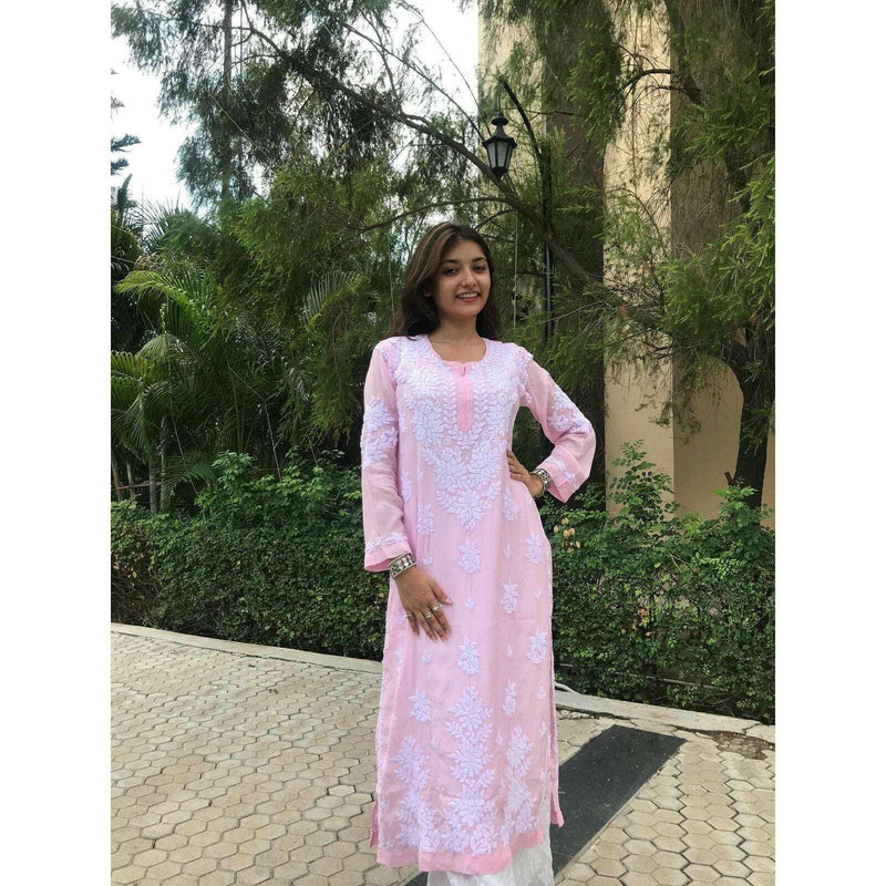 Chikankari Muslin kurta