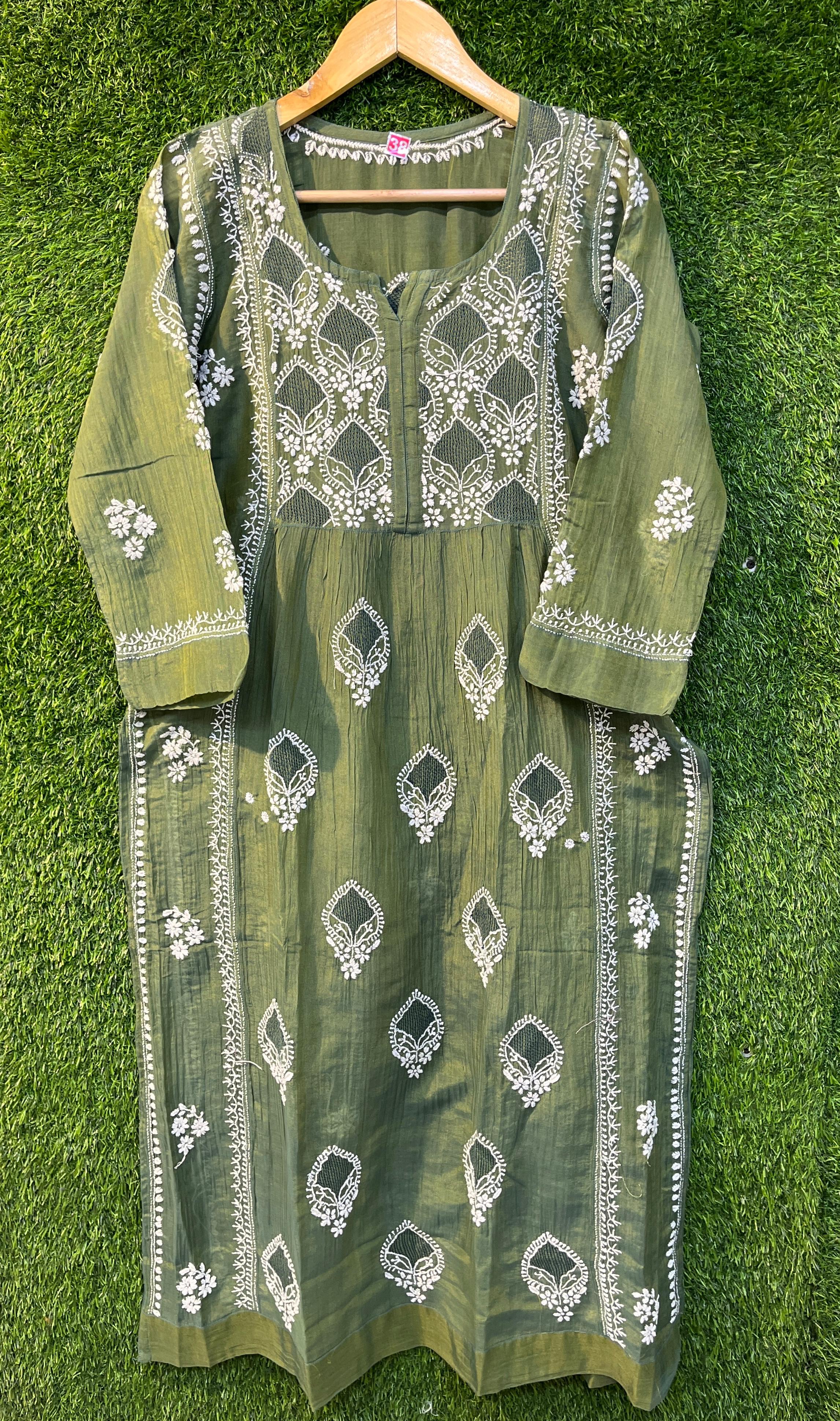 Mul Mul Chikankari Kurta Avadh Chikan