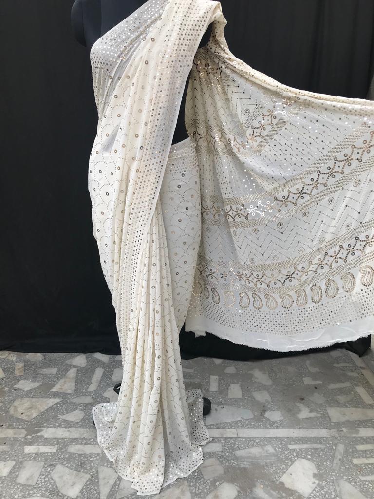 Pure Georgette Saree