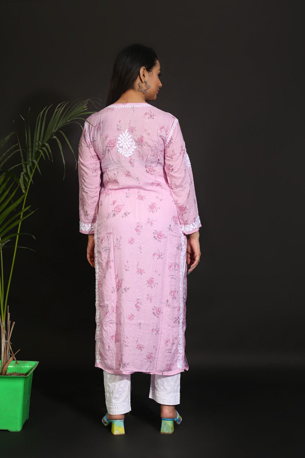 Pure Modal Cotton Printed Kurta Avadh Chikan