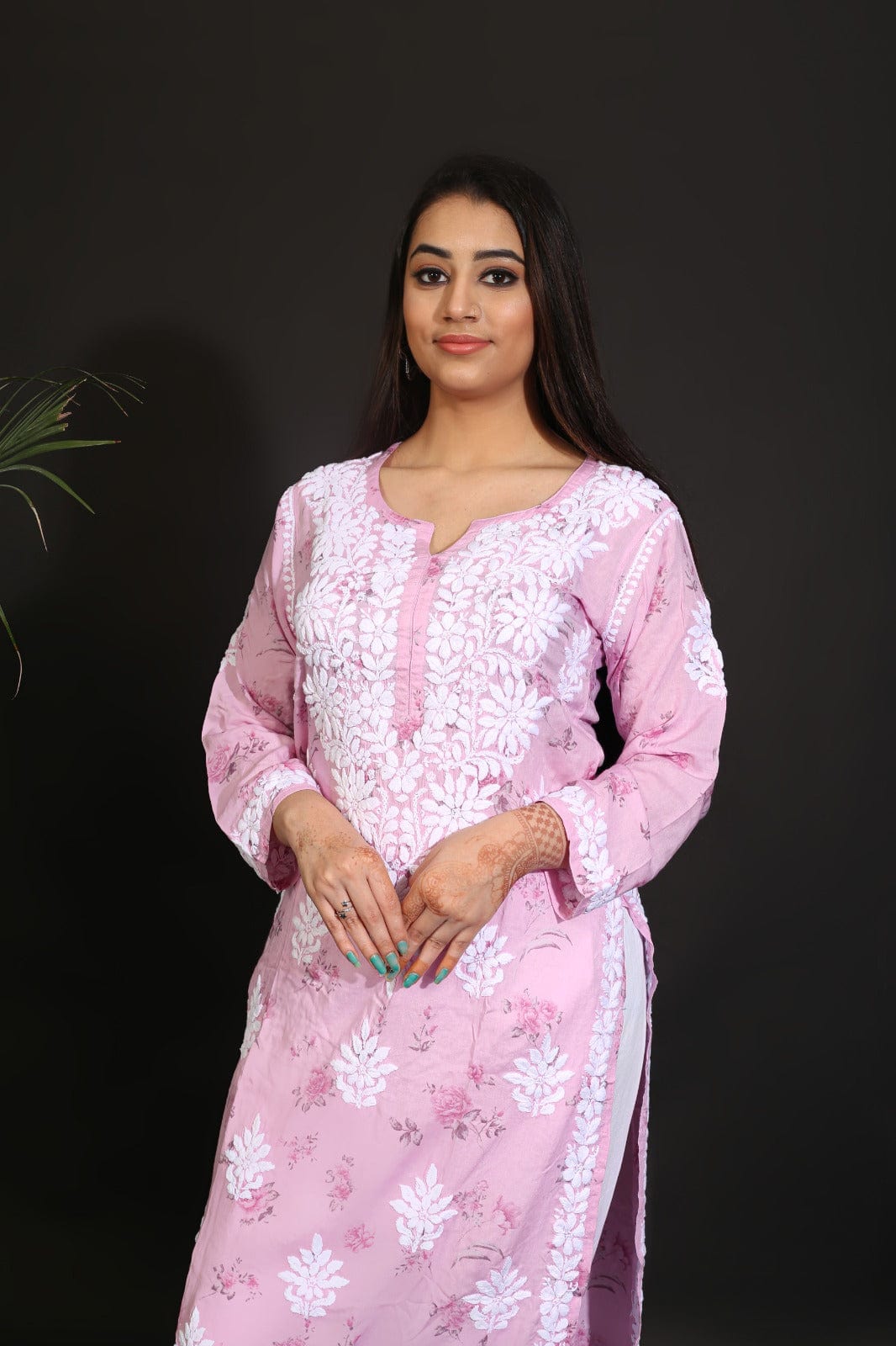 Pure Modal Cotton Printed Kurta Avadh Chikan