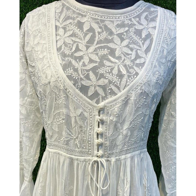 Viscose Georgette Long Bajirao Dress